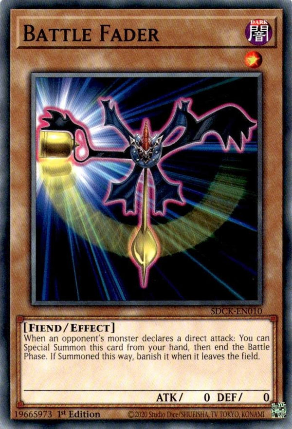 Yugioh Battle Fader SDCK-EN010 Common 1st Edition NM