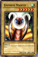 Yugioh Empress Mantis LON-040 Common Unlimited Edition DAMAGED