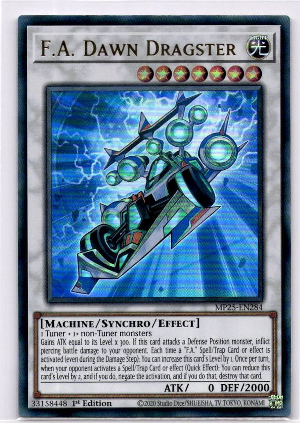 Yugioh F.A. Dawn Dragster MP25-EN284 Ultra Rare 1st Edition NM
