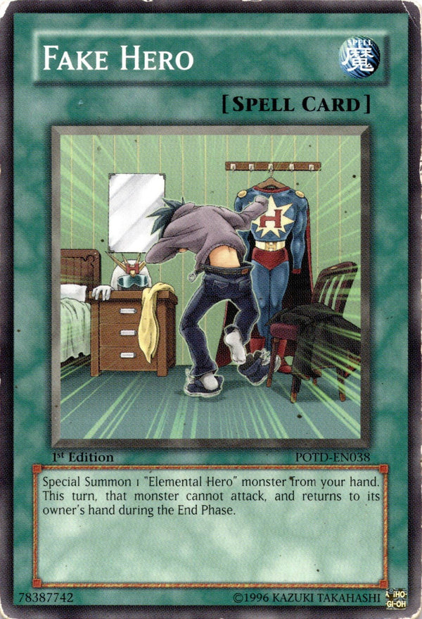 Yugioh Fake Hero POTD-EN038 Common 1st Edition HP