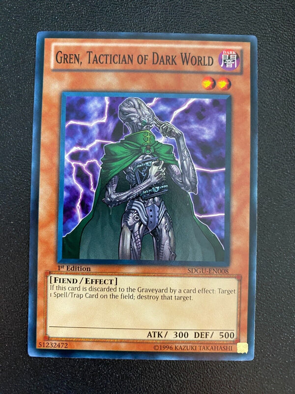 Yugioh Gren, Tactician of Dark World SDGU-EN008 Common 1st Edition VLP/NM