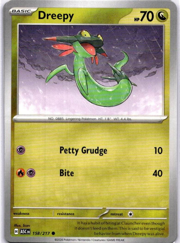 Pokemon Dreepy 158/217 Ascended Heroes Non Holo NM
