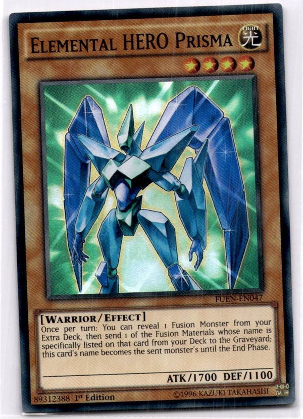 Yugioh Elemental HERO Prisma FUEN-EN047 Super Rare 1st Edition NM
