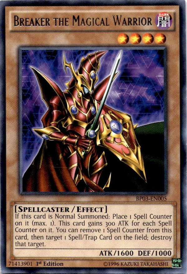 Yugioh Breaker the Magical Warrior BP03-EN005 Rare 1st Edition VLP/NM