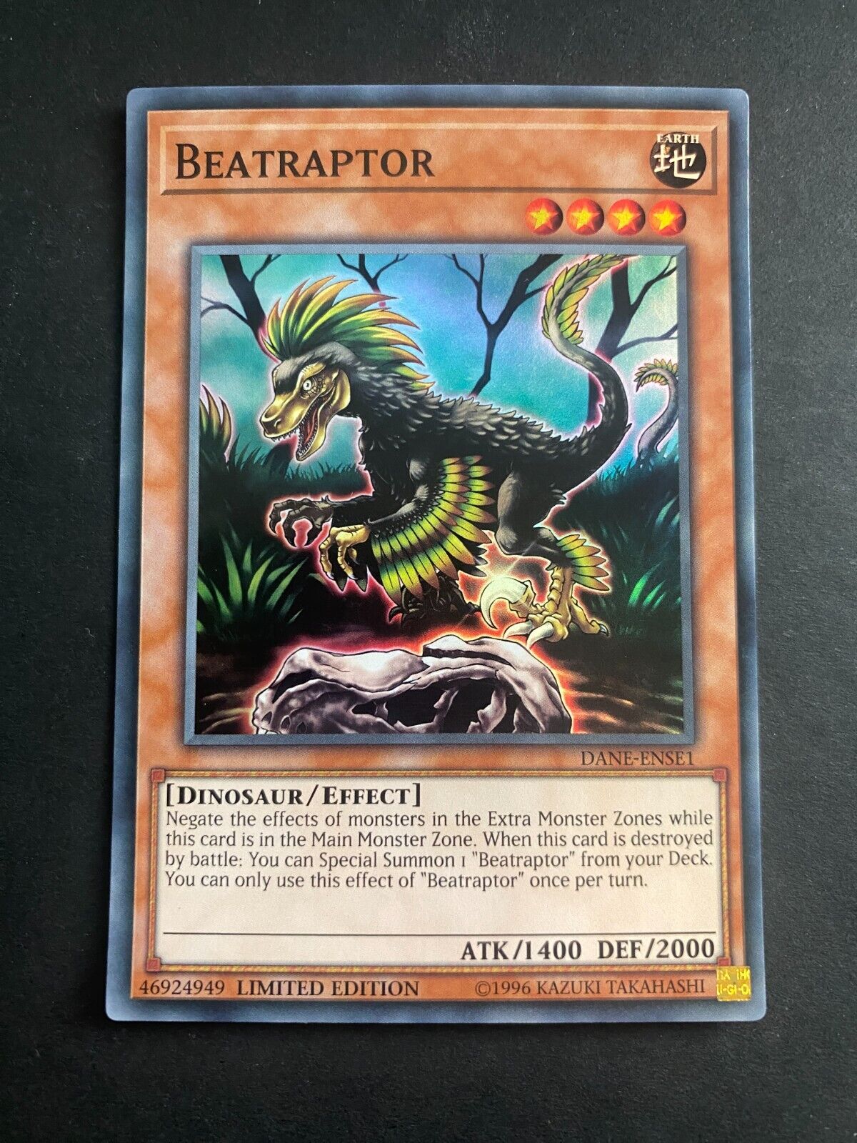 Yugioh Beatraptor DANE-ENSE1 Super Rare Limited Edition LP