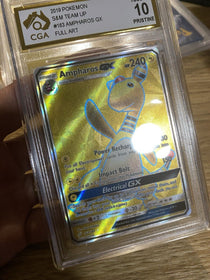 Pokemon Ampharos GX 163/181 SM Team Up Full Art PSA CGC CGA 10 Pristine