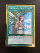 Yugioh Forbidden Lance PGLD-EN048 Gold Rare Unlimited Edition DMG/HP