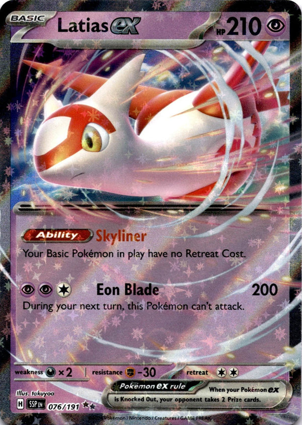 Pokemon Latias ex 076/191 Surging Sparks Full Art Holo NM