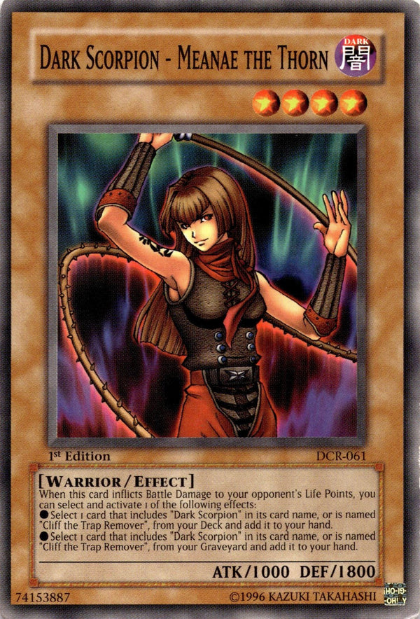 Yugioh Dark Scorpion - Meanae the Thorn DCR-061 Common 1st Edition MP