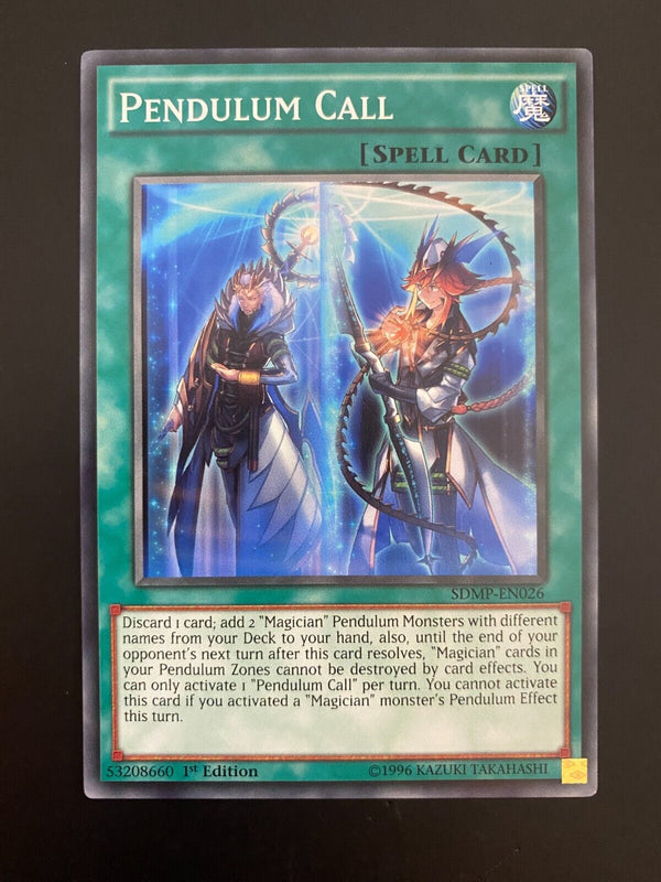 Yugioh Pendulum Call SDMP-EN026 Common 1st Edition NM/MINT