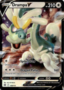 Pokemon Drampa V 128/172 Brilliant Stars Full Art Holo NM