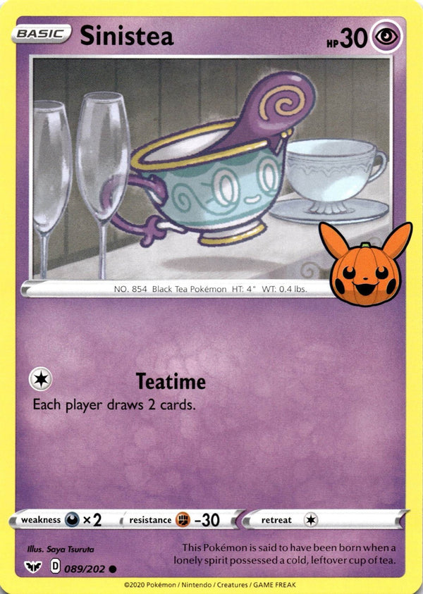 Pokemon Sinistea 089/202 Trick or Trade 2023 Non Holo NM