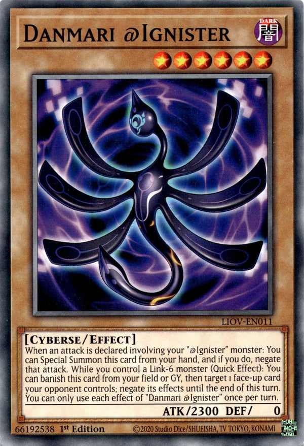 Yugioh Danmari @Ignister LIOV-EN011 Common 1st Edition NM