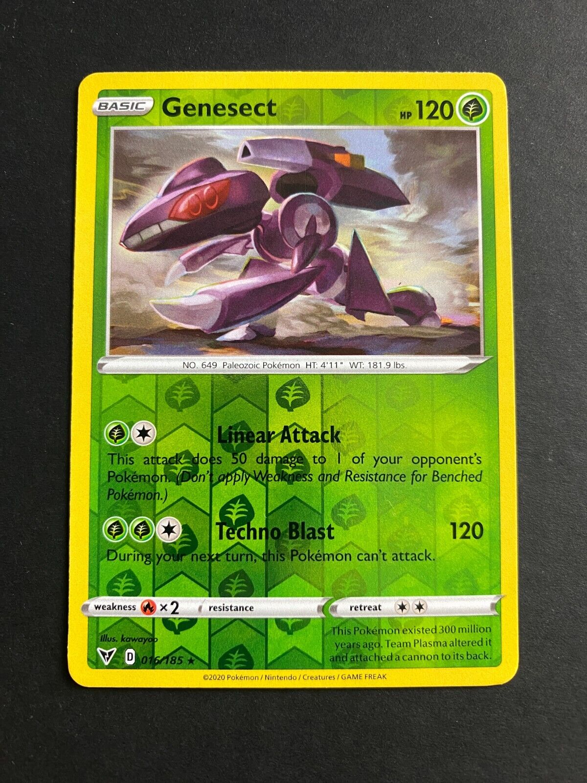 Pokemon Genesect 016/185 Vivid Voltage Reverse Holo LP