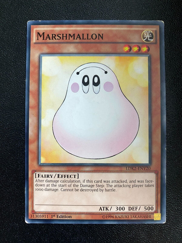 Yugioh Marshmallon LDK2-ENY20 Common 1st Edition HP