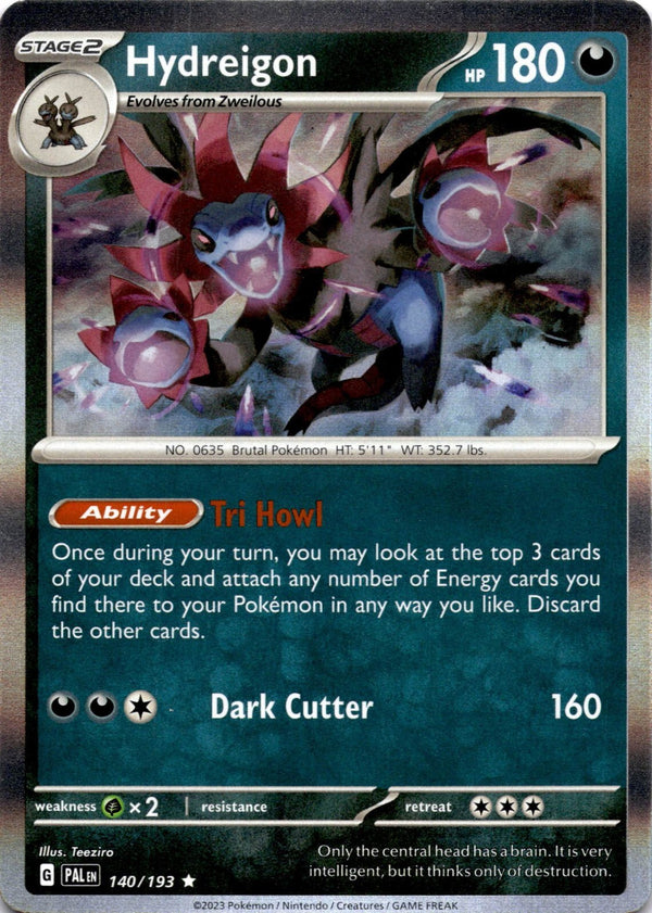 Pokemon Hydreigon 140/193 Paldea Evolved Holo NM