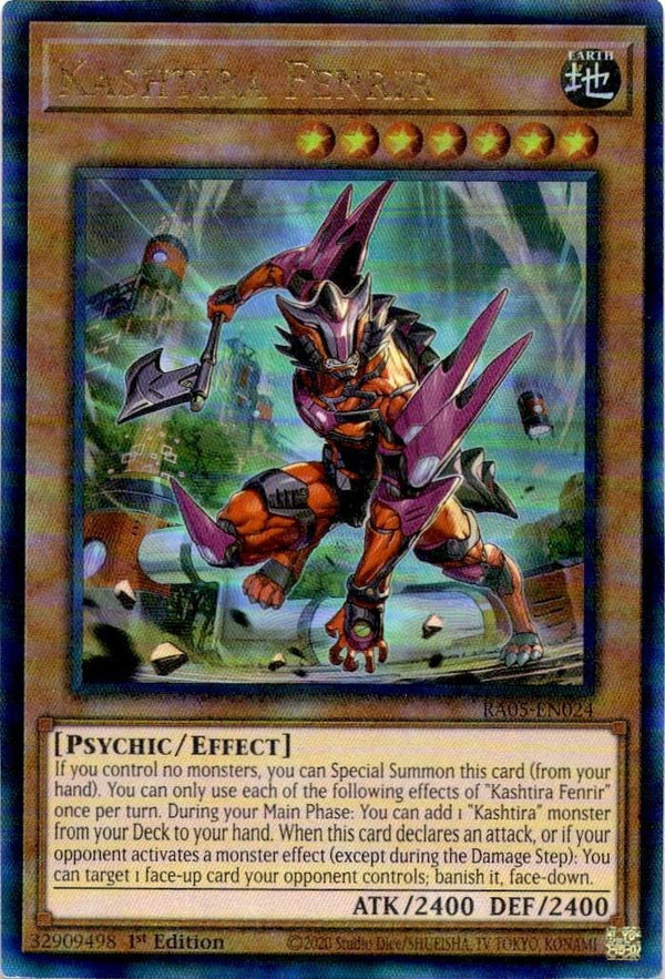 Yugioh Kashtira Fenrir RA05-EN024 NA Print Ultimate Rare 1st Edition NM