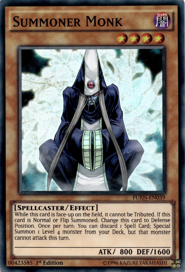 Yugioh Summoner Monk FUEN-EN039 Super Rare 1st Edition NM