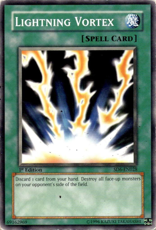 Yugioh Lightning Vortex SD6-EN028 Common 1st Edition HP