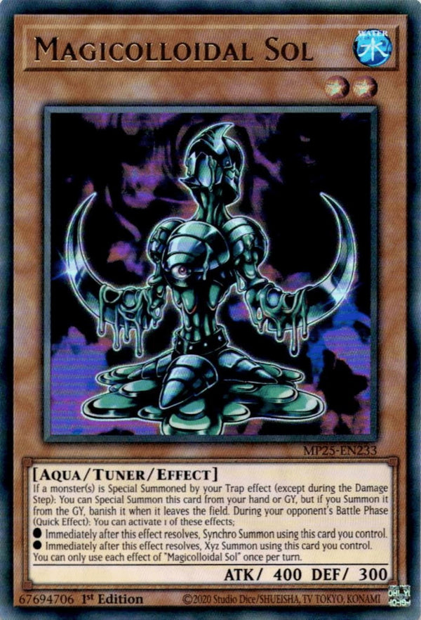 Yugioh Magicolloidal Sol MP25-EN233 Ultra Rare 1st Edition NM