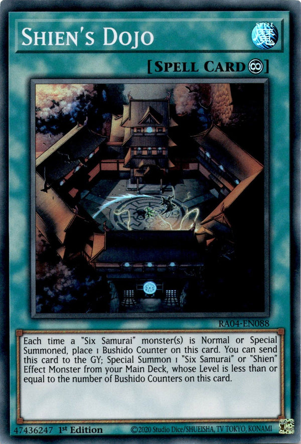 Yugioh Shien's Dojo RA04-EN088 Super Rare 1st Edition VLP/NM