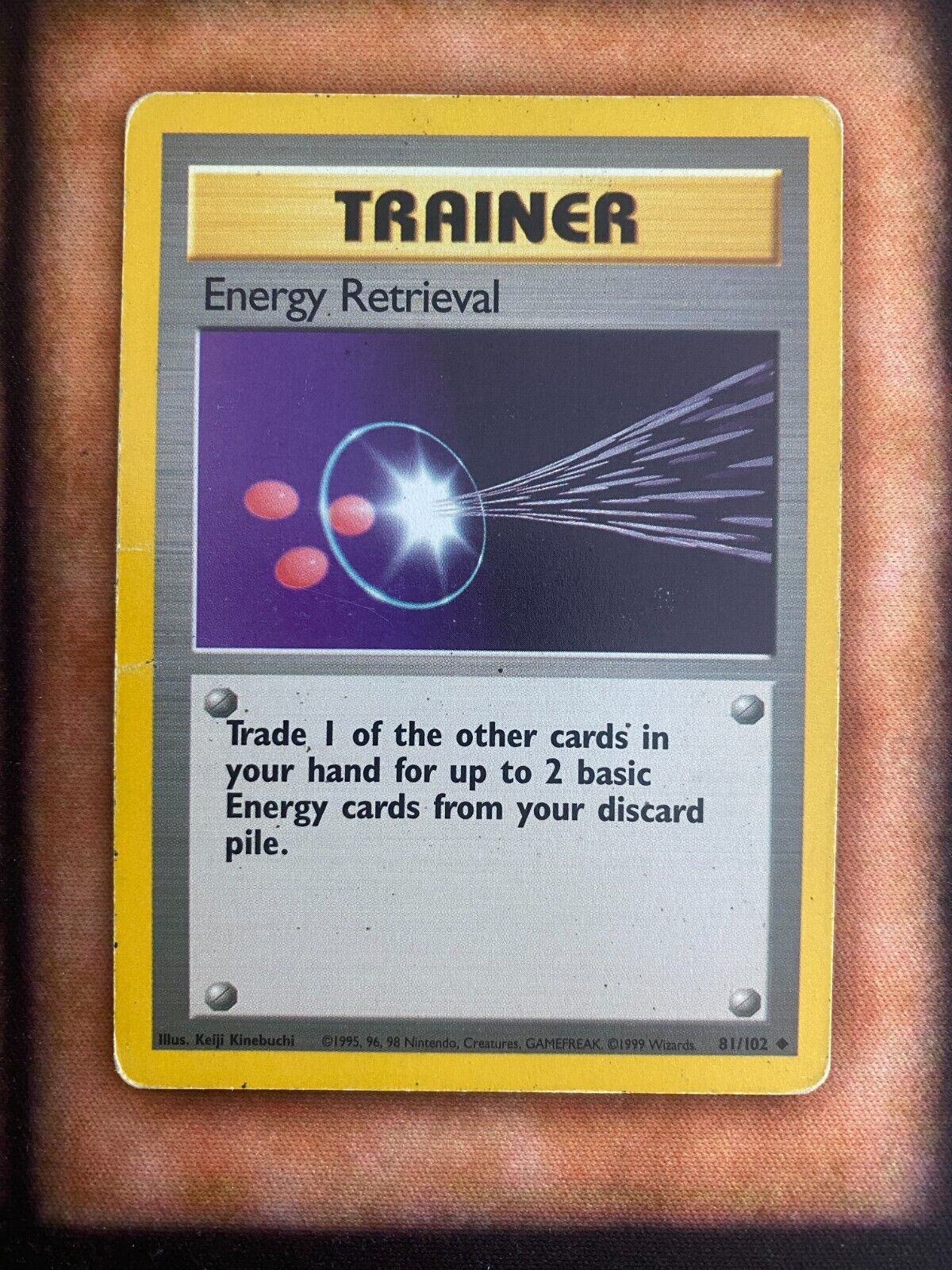 Pokemon Energy Retrieval 81/102 Base Set HP