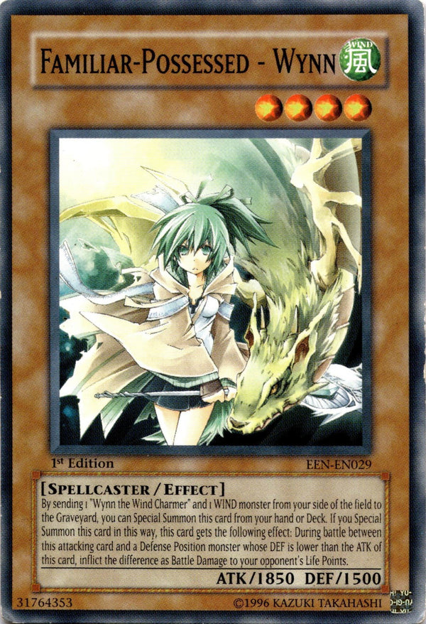 Yugioh Familiar-Possessed - Wynn EEN-EN029 Common 1st Edition HP/MP