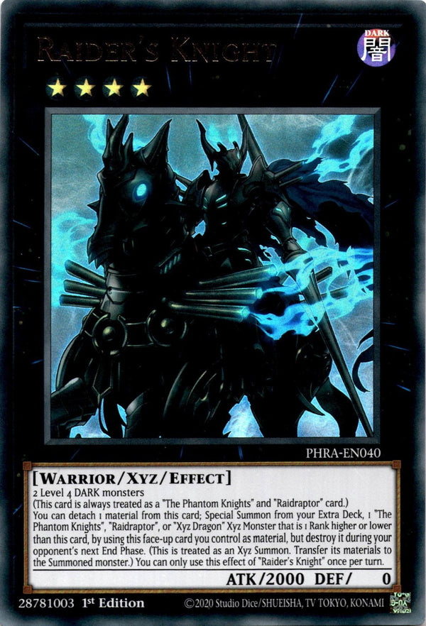 Yugioh Raider's Knight PHRA-EN040 Ultra Rare 1st Edition VLP/NM