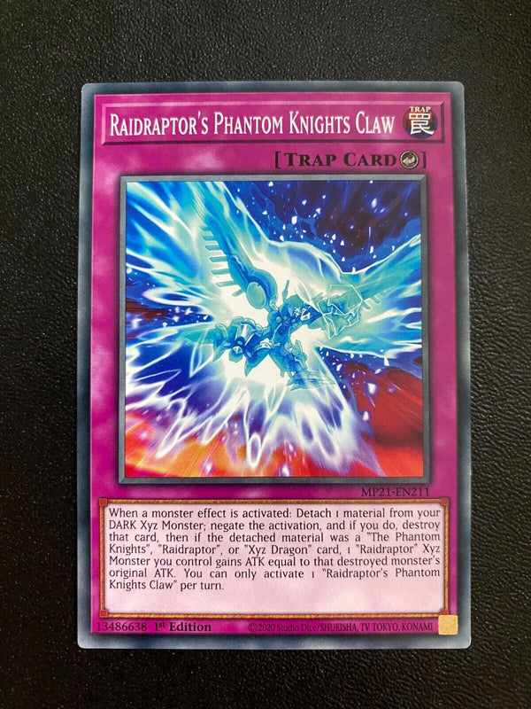Yugioh Raidraptor's Phantom Knights Claw MP21-EN211 Common 1st Edition LP