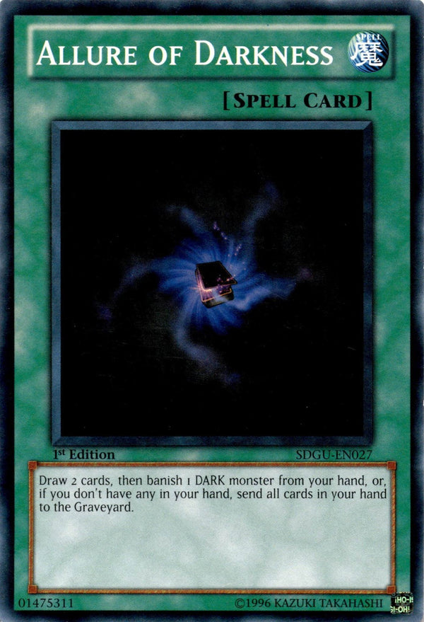 Yugioh Allure of Darkness SDGU-EN027 Common 1st Edition MP
