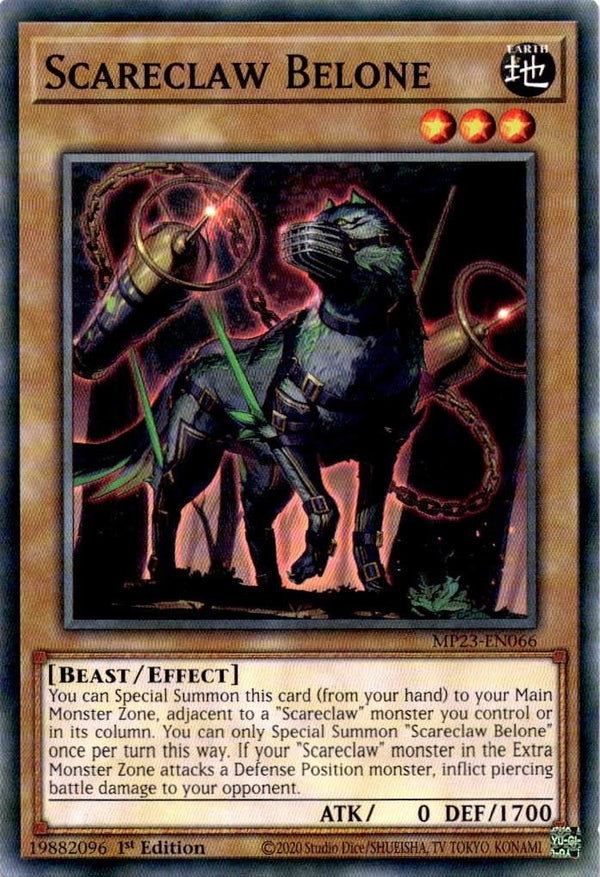 Yugioh Scareclaw Belone MP23-EN066 Common 1st Edition NM