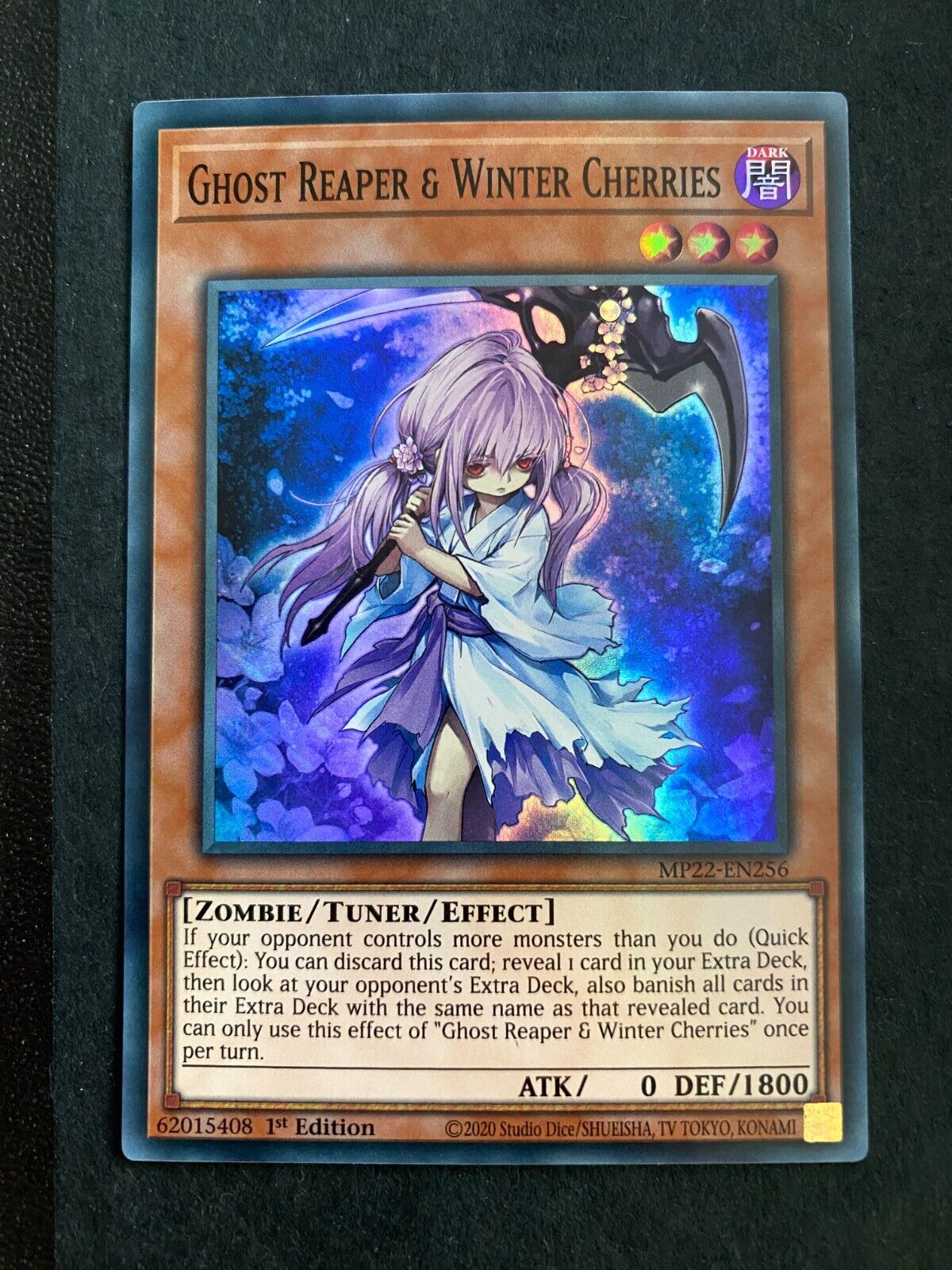 Yugioh Ghost Reaper & Winter Cherries MP22-EN256 Super Rare 1st Edition NM