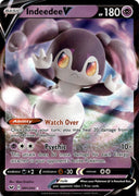 Pokemon Indeedee V 091/202 Sword Shield Base Full Art Holo VLP/NM