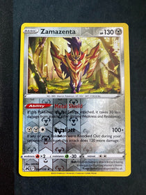 Pokemon Zamazenta 097/159 Crown Zenith Reverse Holo LP