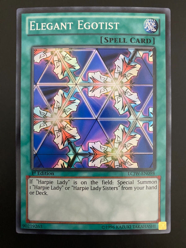 Yugioh Elegant Egotist LCJW-EN098 1st Edition Super Rare NM/MINT