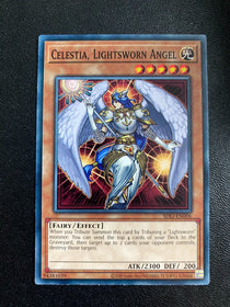 Yugioh Celestia, Lightsworn Angel SDLI-EN006 Common Unlimited Edition NM