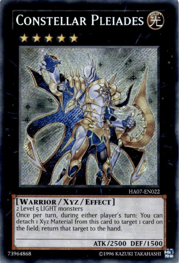 Yugioh Constellar Pleiades HA07-EN022 Secret Rare 1st Edition LP