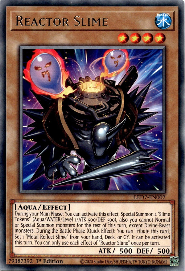 Yugioh Reactor Slime LED7-EN002 Rare 1st Edition NM