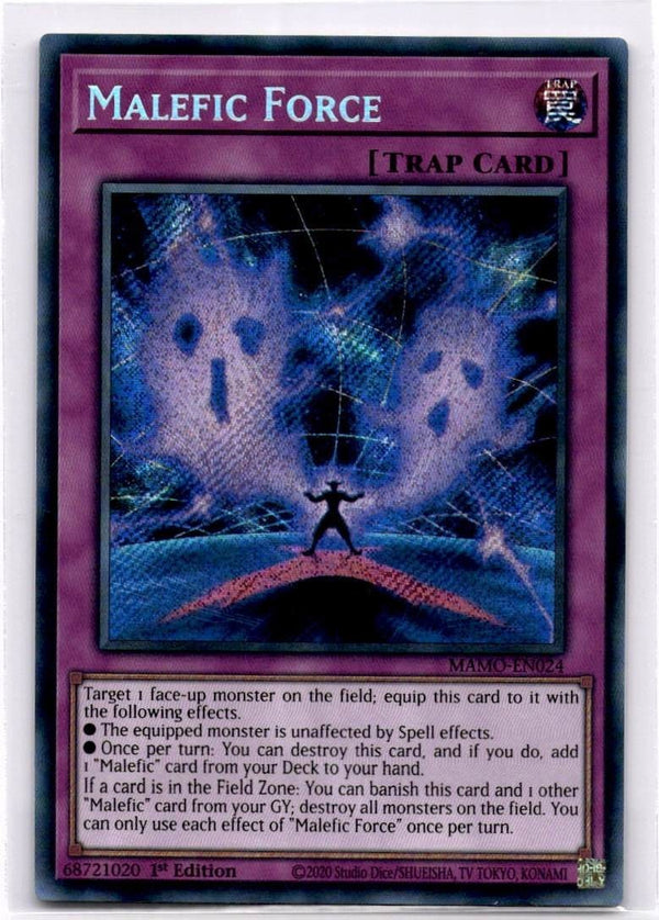 Yugioh Malefic Force MAMO-EN024 Secret Rare 1st Edition NM