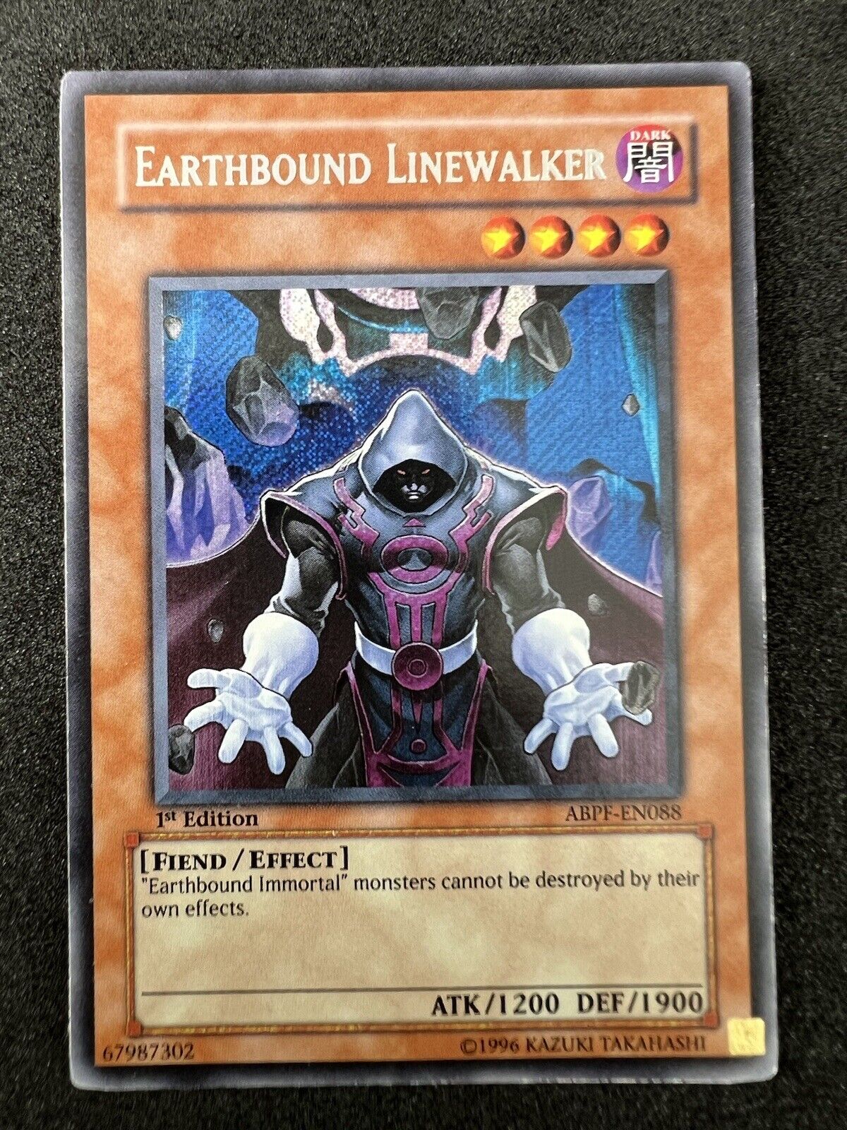 Yugioh Earthbound Linewalker ABPF-EN088 Secret Rare 1st Edition VLP