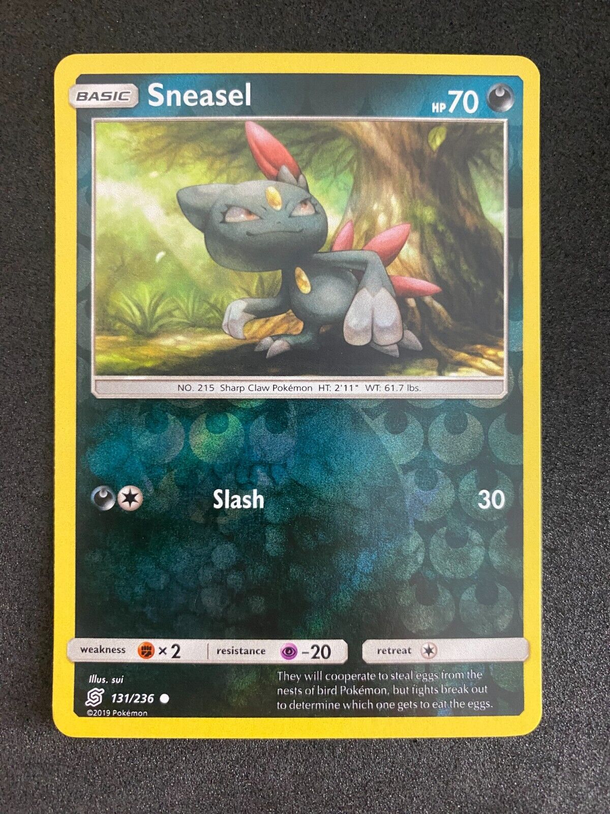 Pokemon Sneasel 131/236 Unified Minds Reverse Holo NM