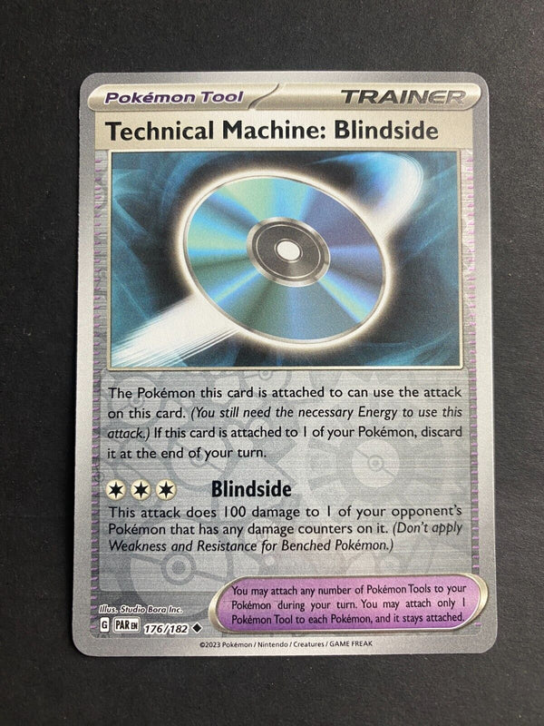 Pokemon Technical Machine: Blindside 176/182 Pradox Rift Reverse Holo NM