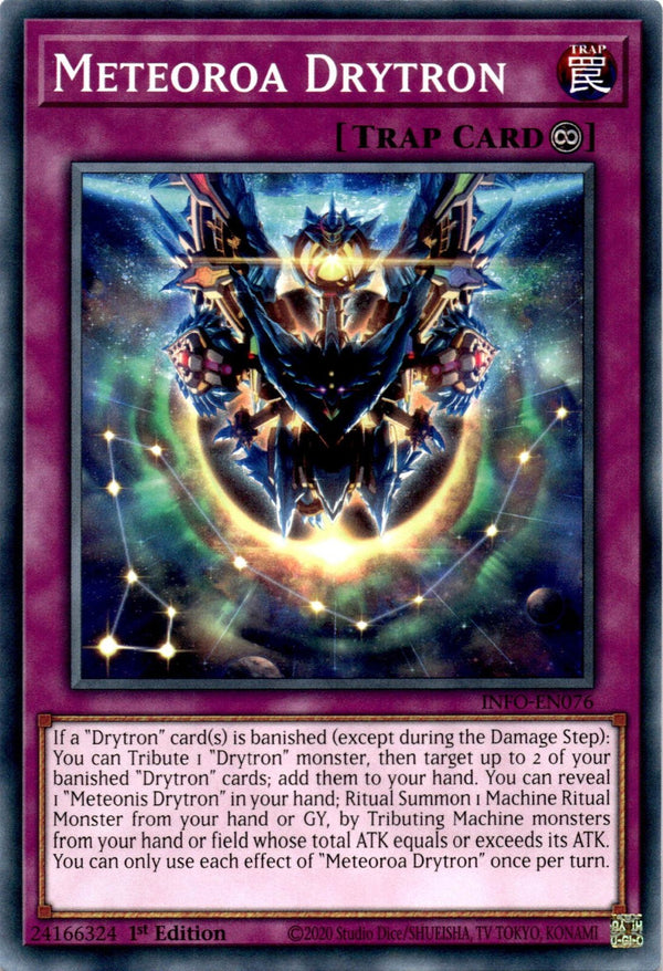 Yugioh Meteoroa Drytron INFO-EN076 Common 1st Edition NM