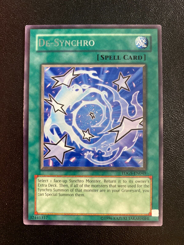 Yugioh De-Synchro TDGS-EN049 Rare Unlimited Edition VLP/NM