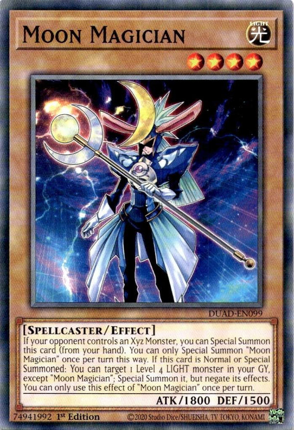 Yugioh Moon Magician DUAD-EN099 Common 1st Edition NM