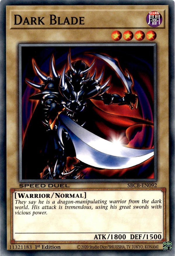 Yugioh Dark Blade SBCB-EN092 Speed Duel Common 1st Edition VLP/NM