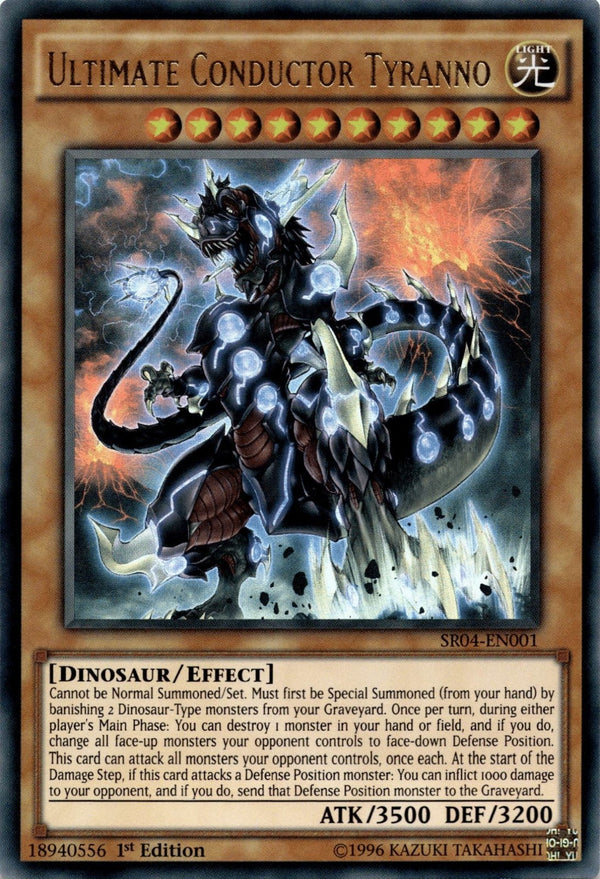 Yugioh Ultimate Conductor Tyranno SR04-EN001 Ultra Rare 1st Edition VLP/NM