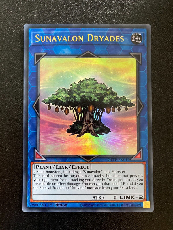 Yugioh Sunavalon Dryades GFTP-EN019 Ultra Rare 1st Edition LP