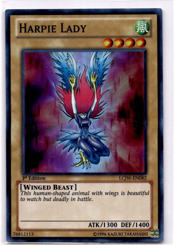 Yugioh Harpie Lady LCJW-EN082 Super Rare 1st Edition VLP/NM