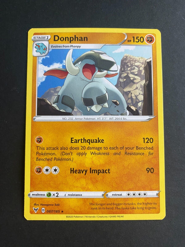 Pokemon Donphan 087/185 Vivid Voltage Rare Non Holo NM